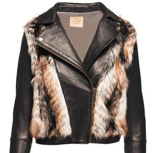 Chaser Faux Fur Black Jacket